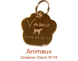 Shopping : Médaillon Animaux Personnalisable