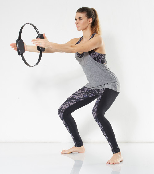 squat pilates circle