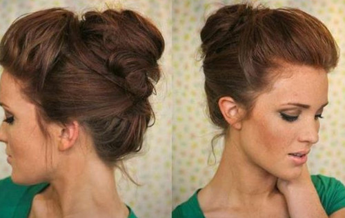 Bun bouffant