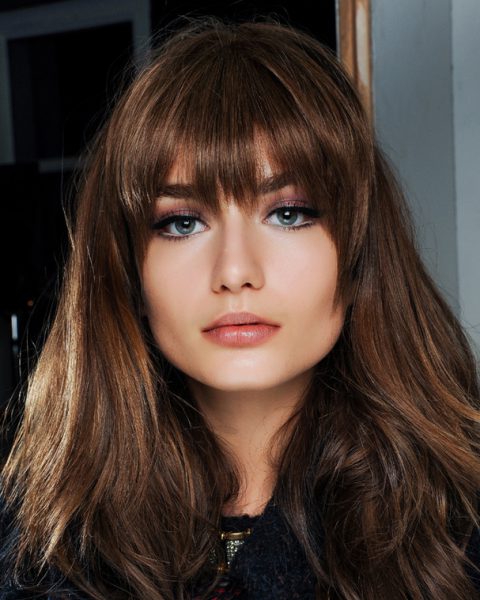 cheveux frange