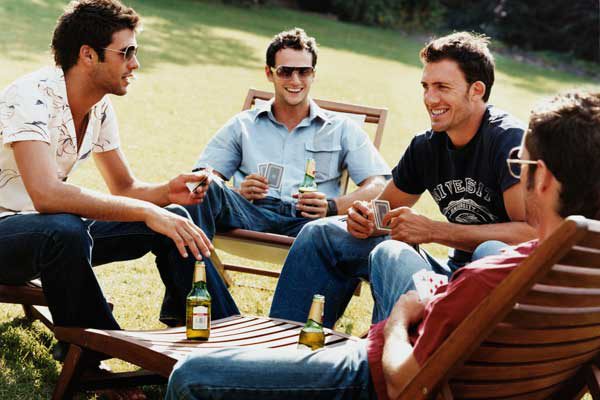hommes amis