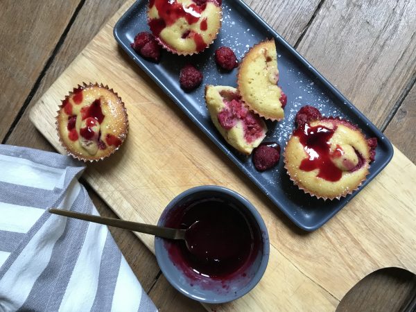 Mini clafoutis framboises-vanille (sans beurre)