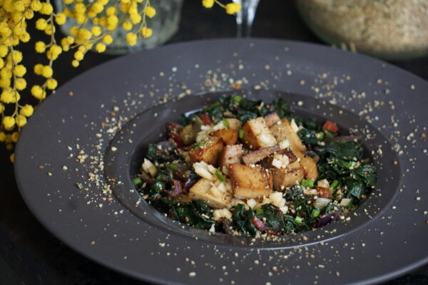 Blettes et tofu