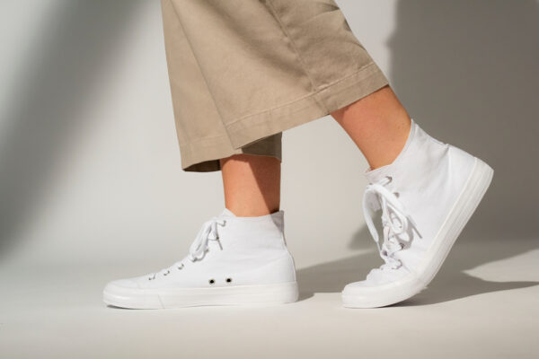 Bien porter la basket blanche en fonction de son style